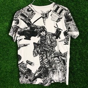 Military Courage Above All Navy Marine War Gun Tee Shirt Apprime